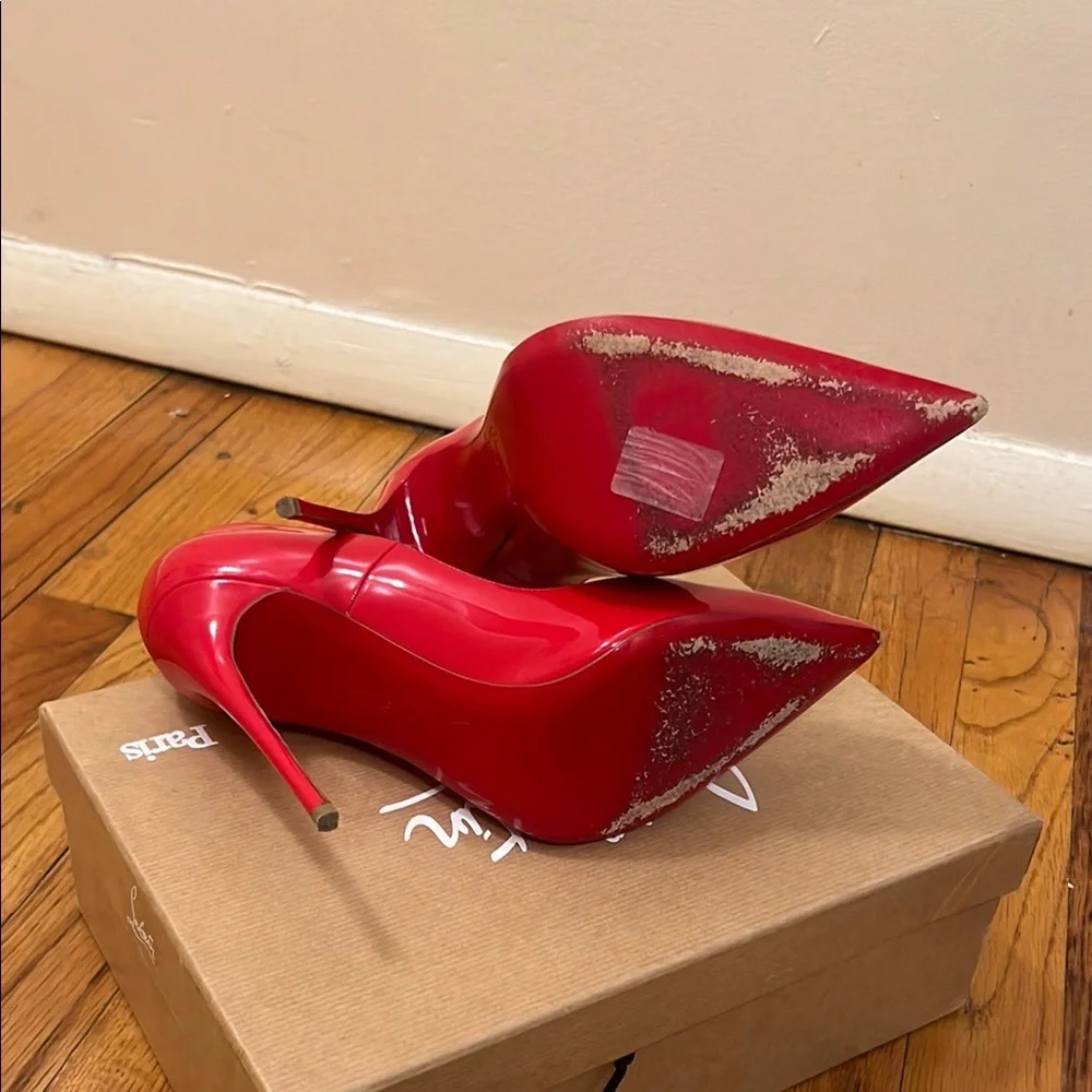 Christian Louboutin Red Patent So Kate Size 40 - Picture 6 of 10